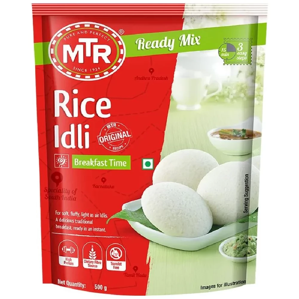 MTR Breakfast Mix - Rice Idli, 500 g Pouch-1.webp